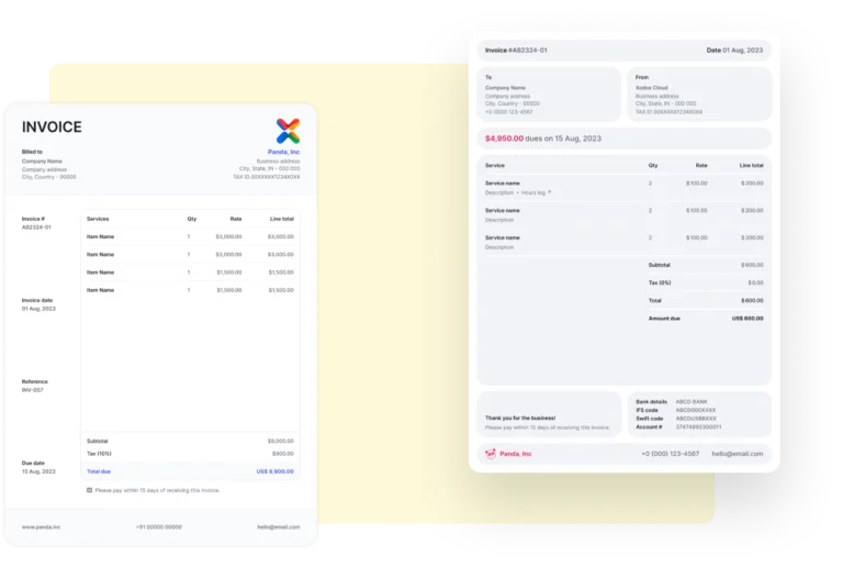 Associate Invoice Templates To Clients